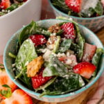 Pinterest pin for best strawberry recipes for spring and summer