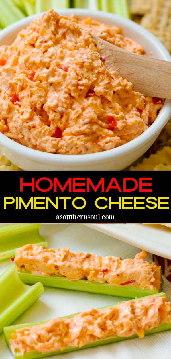Pinterest pin for Southern Pimento Cheese