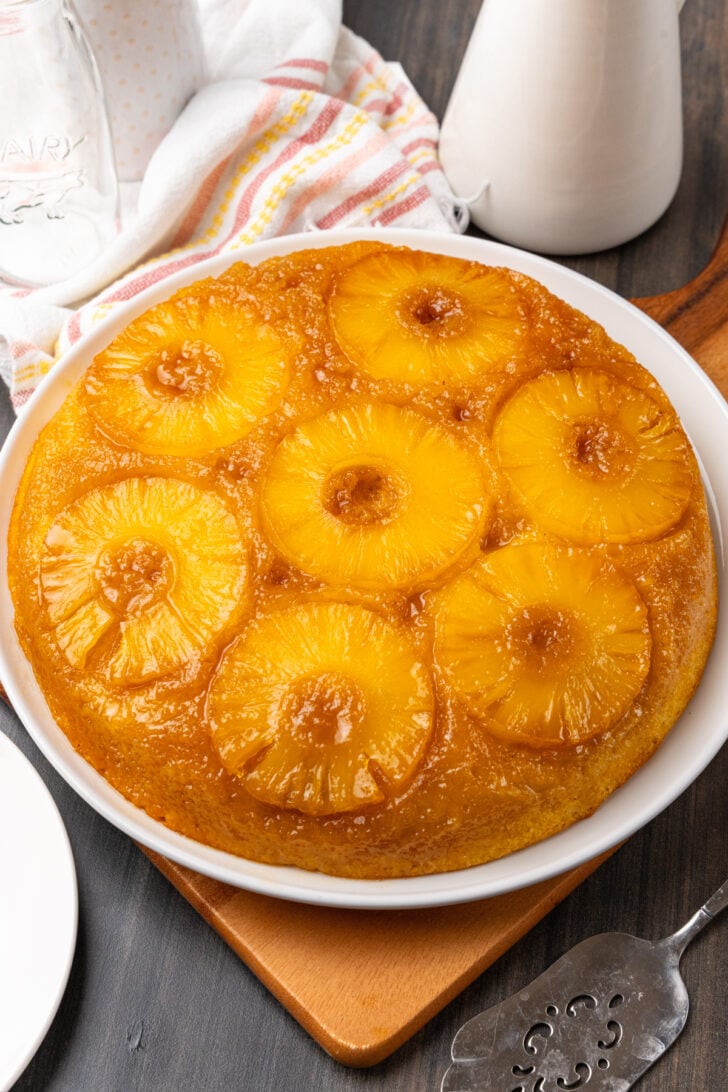 Pinterest pin for Easy Pineapple Upside Down Cake