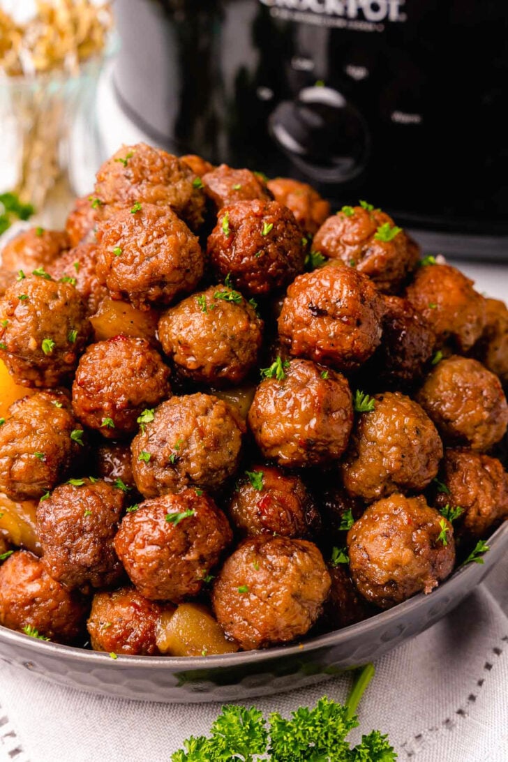 Party Meatballs2 from Crock Pot Cocktail Party Meatballs recipe