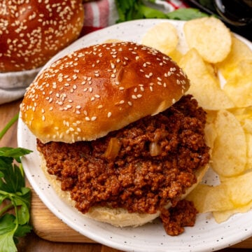 These meaty Crock Pot Sloppy Joes are simple to make in the slow cooker and loaded with rich flavors. Cooked slowly with brown sugar, tomato sauce, and spices, this homemade recipe is a meat lover's dream. It's a great, budget-friendly dish that’s ideal for a weeknight meal, parties, or when you’re feeding a crowd!