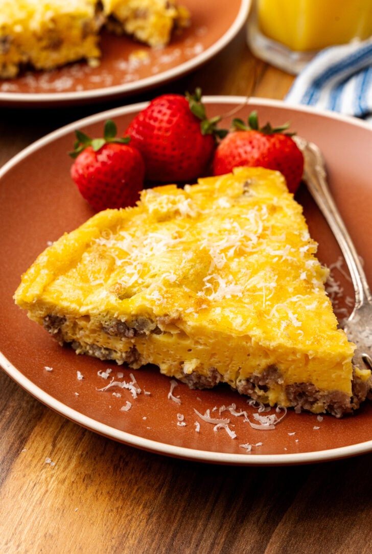 Gf Frittata Slice from Easy Gluten Free Sausage Frittata recipe