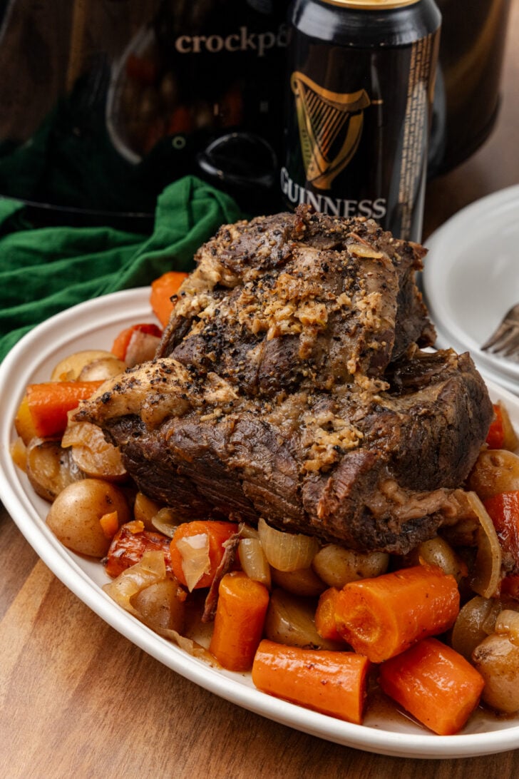 Crock Pot Guinness Pot Roast, is a flavorful, hearty dish that combines tender beef with the rich taste of Guinness stout. This mouthwatering recipe is perfect for any time of the year, offering a delicious weeknight meal that you'll find yourself craving again and again.
