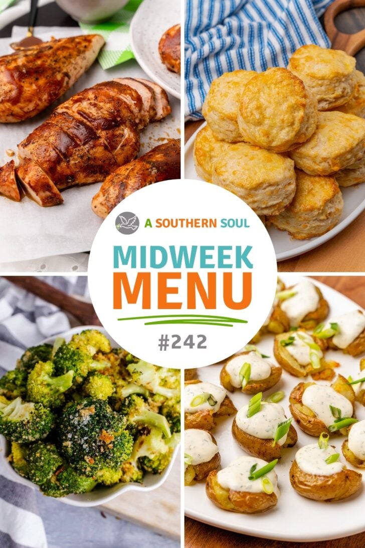 Midweeek Menu from Midweek Menu 242 (Oven Baked BBQ Chicken) recipe