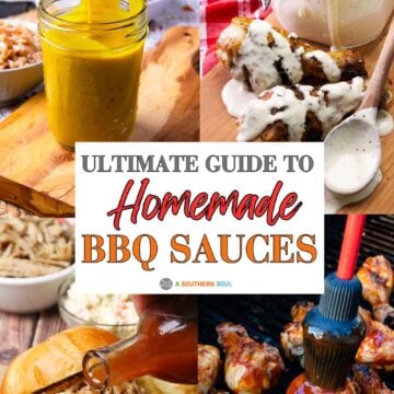 Step-by-step photos for The Ultimate Guide to Homemade BBQ Sauce featuring golden mustard sauce, creamy white sauce, and glossy brown sauce
