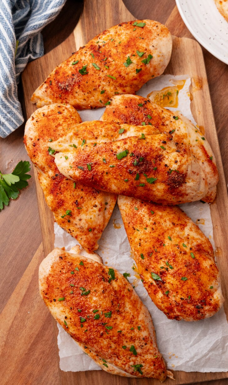 With just five ingredients, I'll teach you how to make foolproof Oven-Roasted Chicken Breasts. With just a few simple tips, you will have juicy, irresistible chicken that can be enjoyed in various ways.