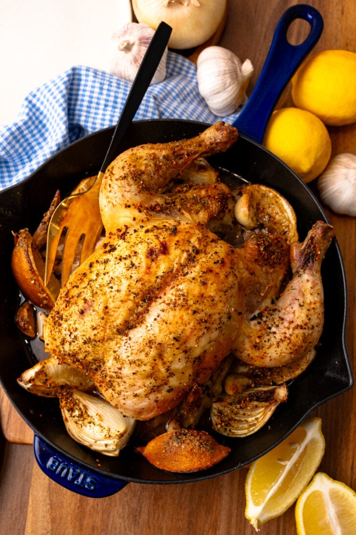When juicy, tender chicken pairs with irresistibly crispy skin, you know you're in for a treat with this Lemon Roast Chicken! I’ve got some foolproof tricks to make it 'perfect' every time, and trust me, you'll be amazed at how consistently delicious it turns out.