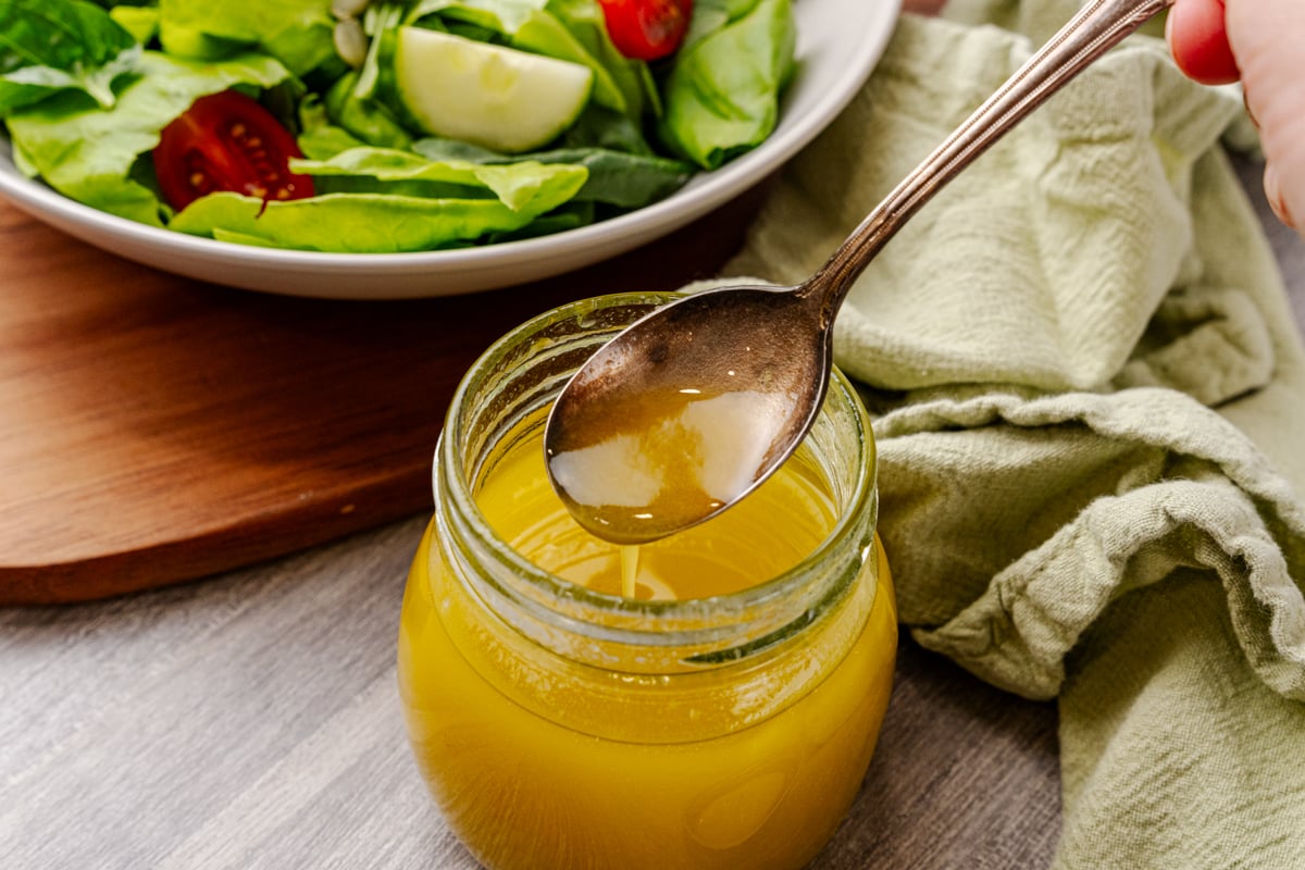 vinaigrette dressing from Fresh Blueberry Vinaigrette (No‑Fail Homemade Dressing)