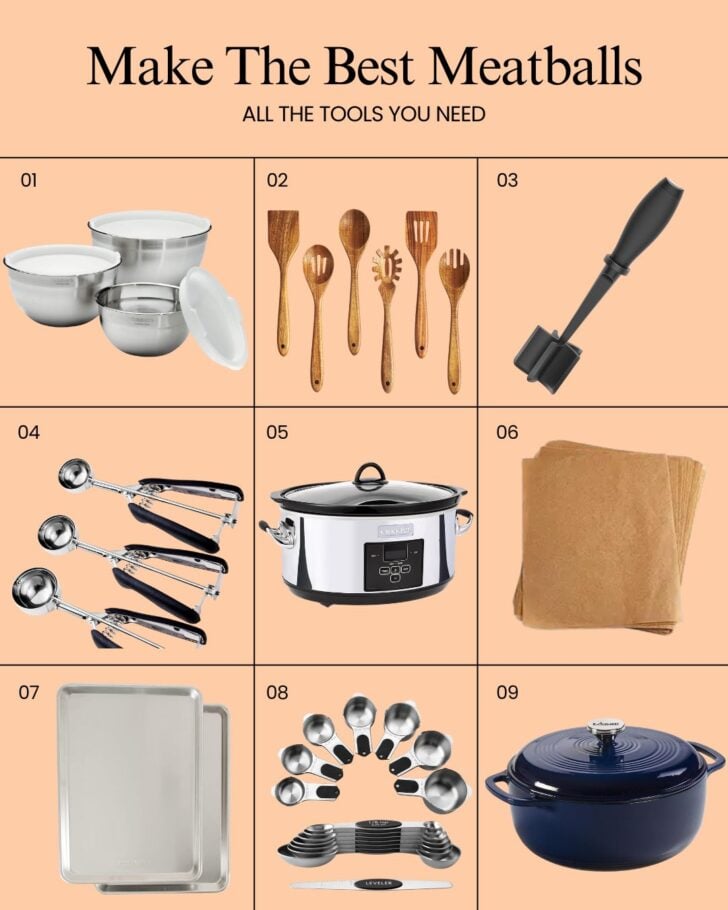 Amazon cooking tools to make the best meatballs.