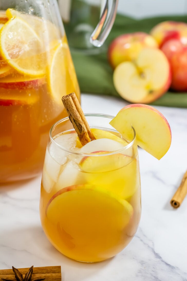 Apple Cider Sangria is the ideal fall party drink! It’s light, refreshing, and packed with seasonal flavors like apple, cinnamon, and zesty citrus. Whether you're hosting a laid-back dinner at home, setting up a festive brunch, or enjoying a night with friends, this sangria is a fun and easy way to elevate your gathering.