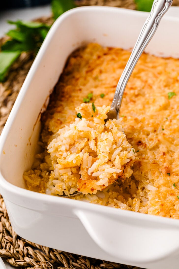 Cheesy Rice from Mom's Baked Cheesy Rice recipe