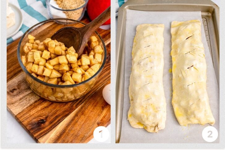 Apple Strudel Process from Easy Homemade Apple Strudel recipe