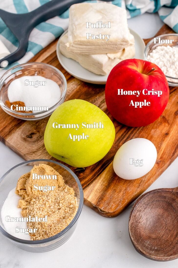 Ingredients for Easy Homemade Apple Strudel