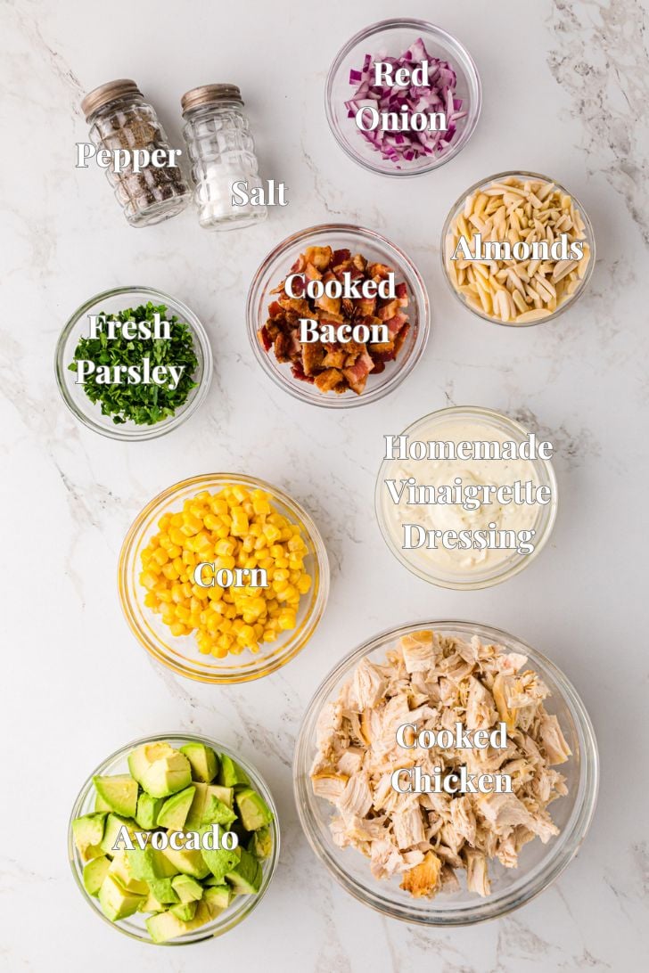Ingredients for Avocado Chicken Salad