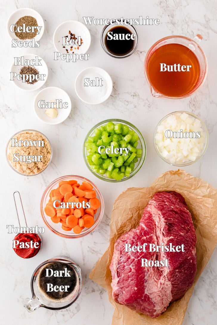 Ingredients for Crock Pot Corned Beef Reuben Sliders