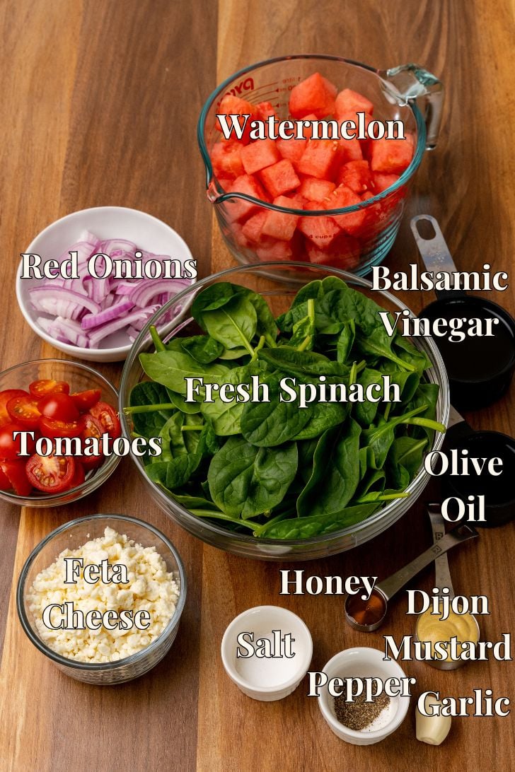 Ingredients for Watermelon Salad With Feta (Refreshing And Easy)