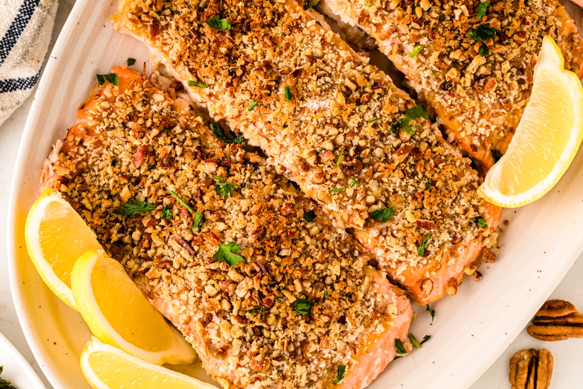 Pecan Salmon from Midweek Menu Meal Plan: 2.11.26 recipe