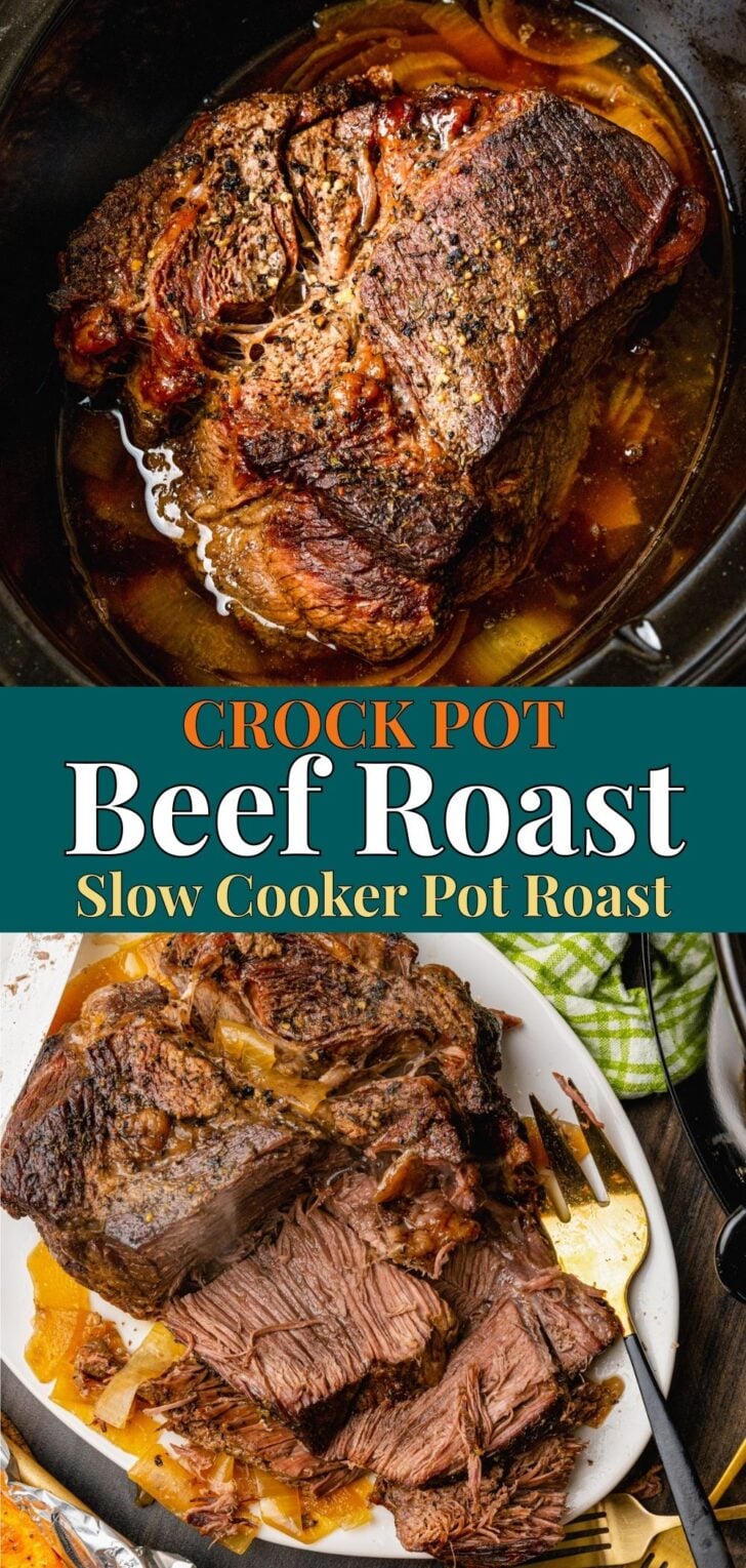 Make the best Crock Pot Beef Roast with just minutes of prep! This slow cooker pot roast is tender, juicy, and full of flavor with simple ingredients and homemade gravy.