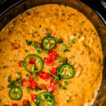 cp sausage queso from Crock Pot Corned Beef Reuben Sliders