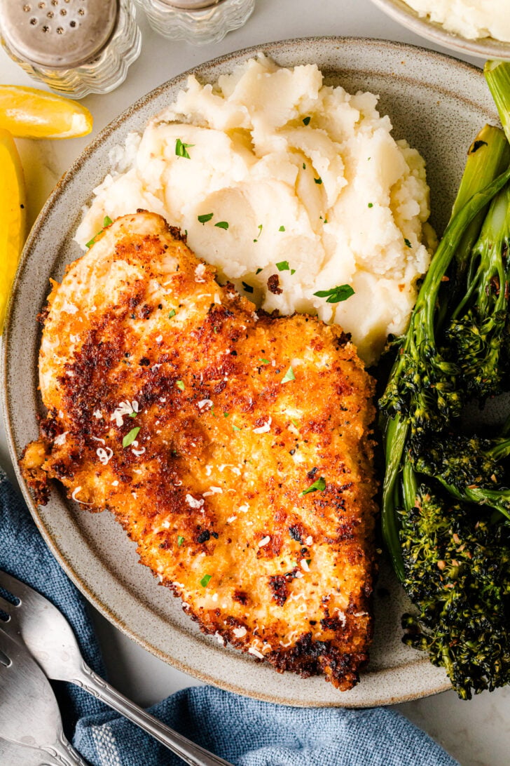 Parmesan Chicken from Easy Valentine’s Day Dinner for Two at Home recipe