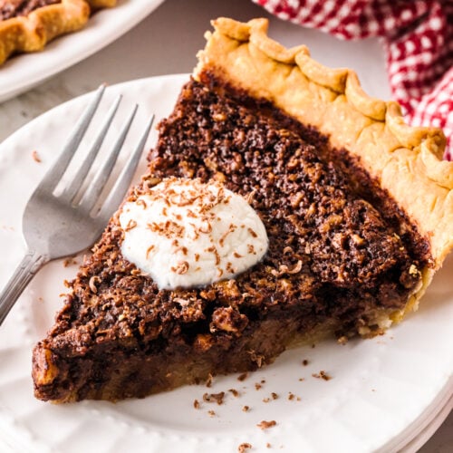 chocolate chess pie feat from Easy No-Bake Bird's Nest Cookies