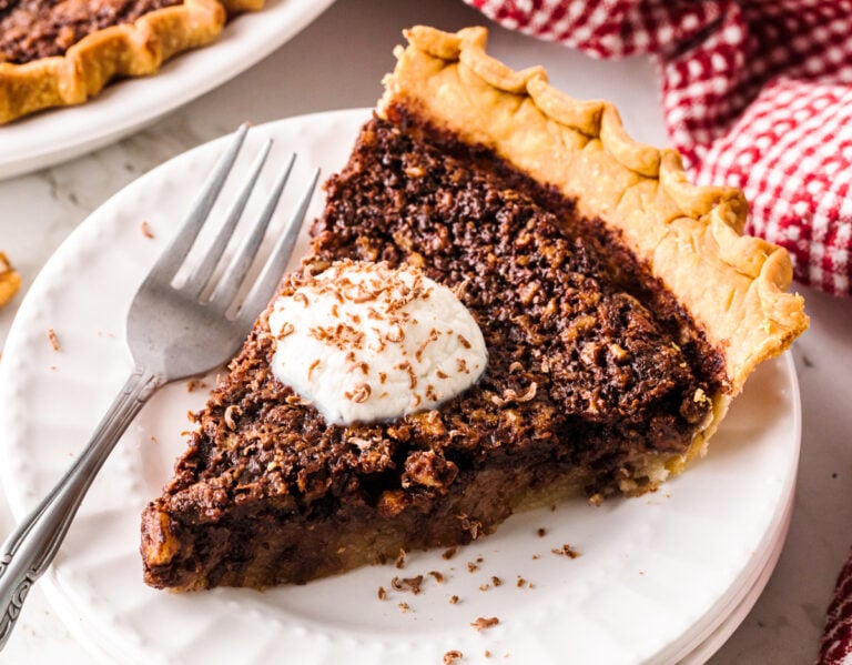 chocolate chess pie feat from Easy No-Bake Bird's Nest Cookies