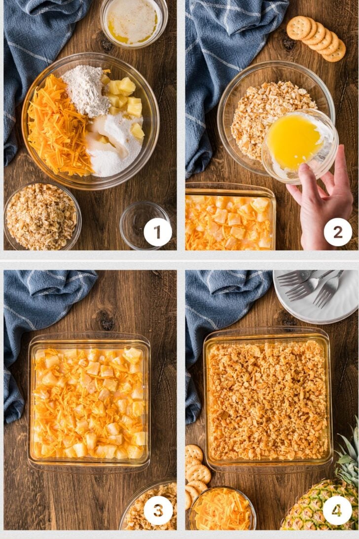 Pinterest pin image for Easy Southern Pineapple Casserole